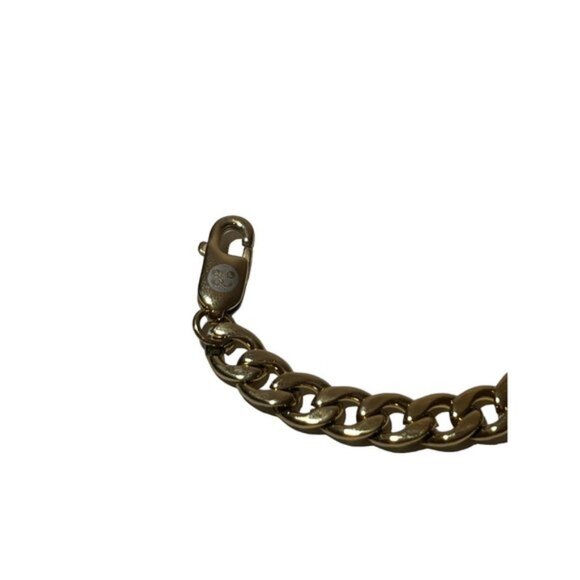 Gold Chainlink Stainless Steel Bracelet One Size OSFM - Picture 5 of 5